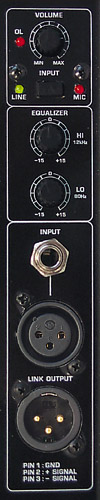 B300 rear panel controls